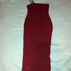 Burgundy Midi Dress